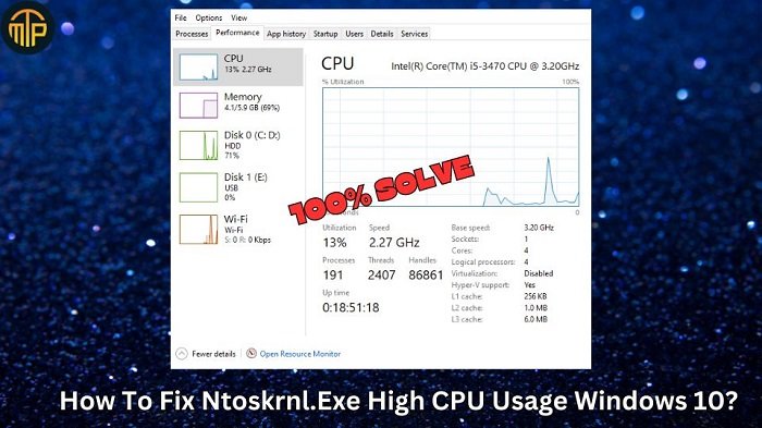 How To Fix Ntoskrnl.Exe High CPU Usage Windows 10? [100% SOLVED]